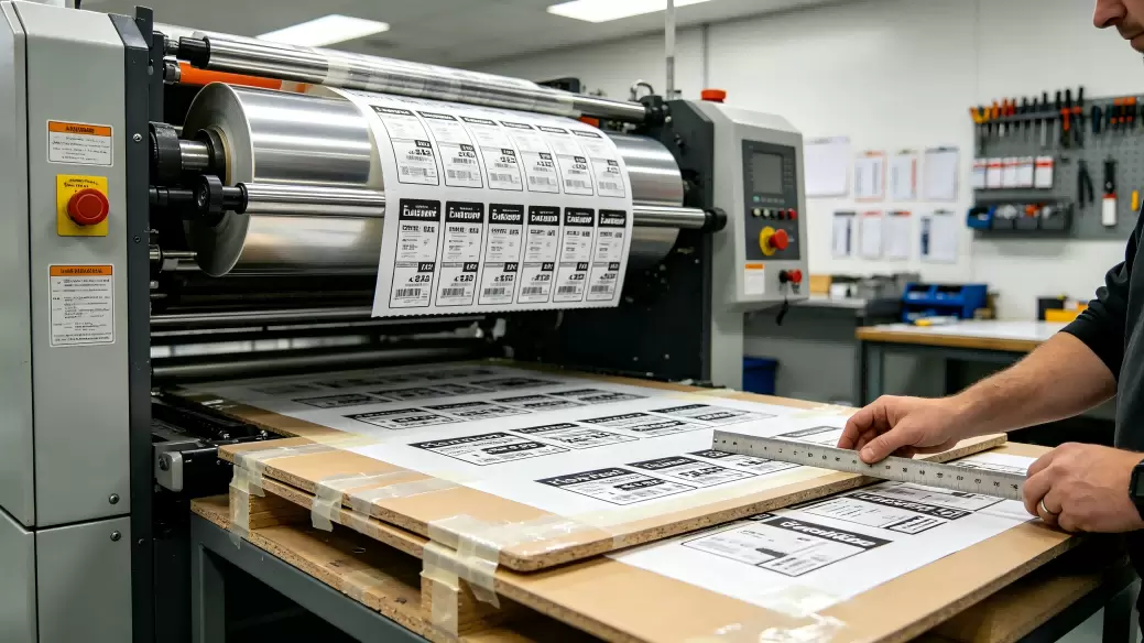 Positionnement et fixation des plaques flexographiques